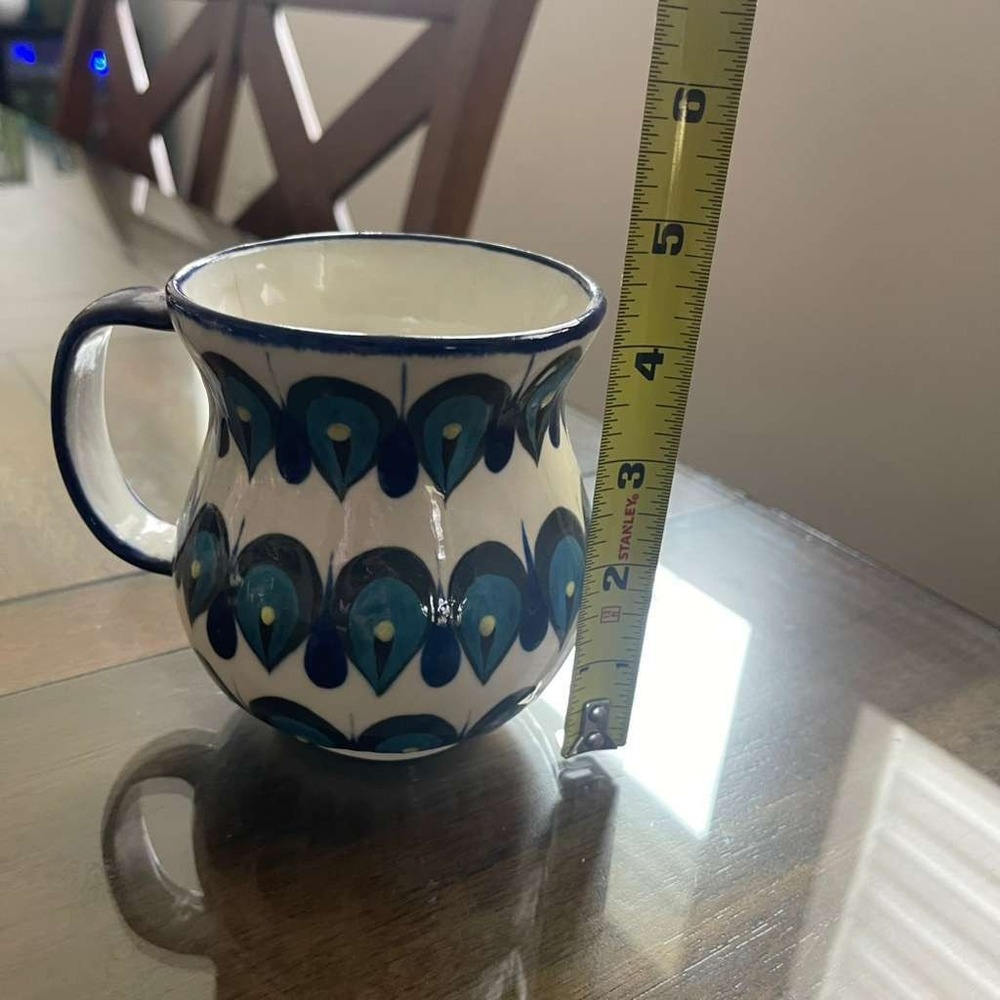 Mayan Ken Pottery Mug, Hand Painted Folk Art, Guatemala Ceramic Cup - Picture 6 of 6